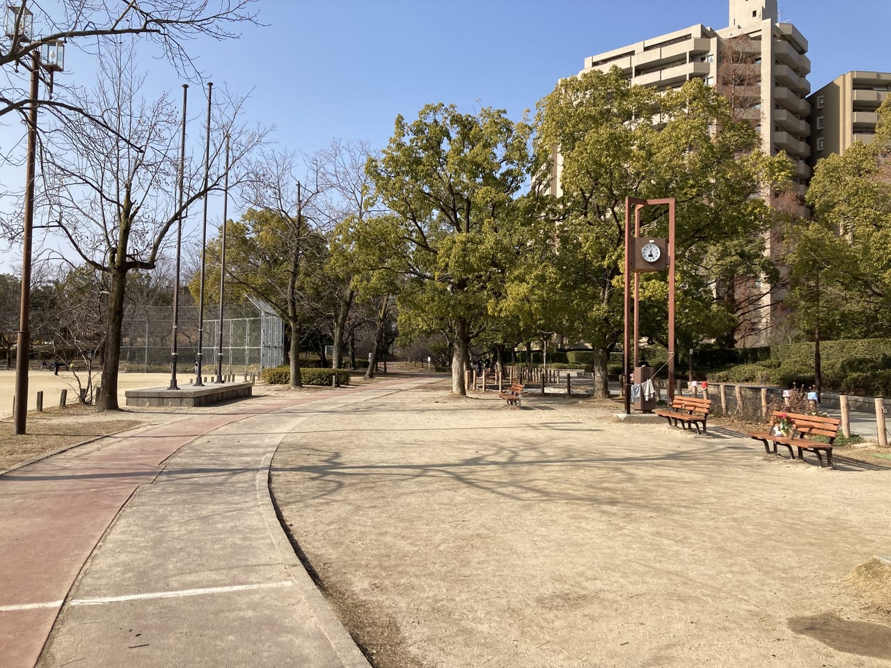 2023年1月千田公園_大型遊具ありの都市公園