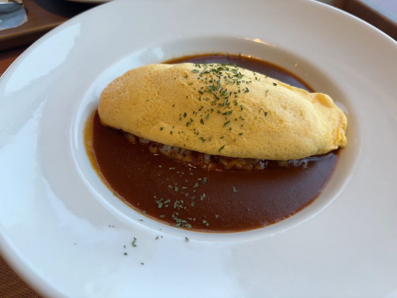 ふわふわ卵の濃厚デミオムライス