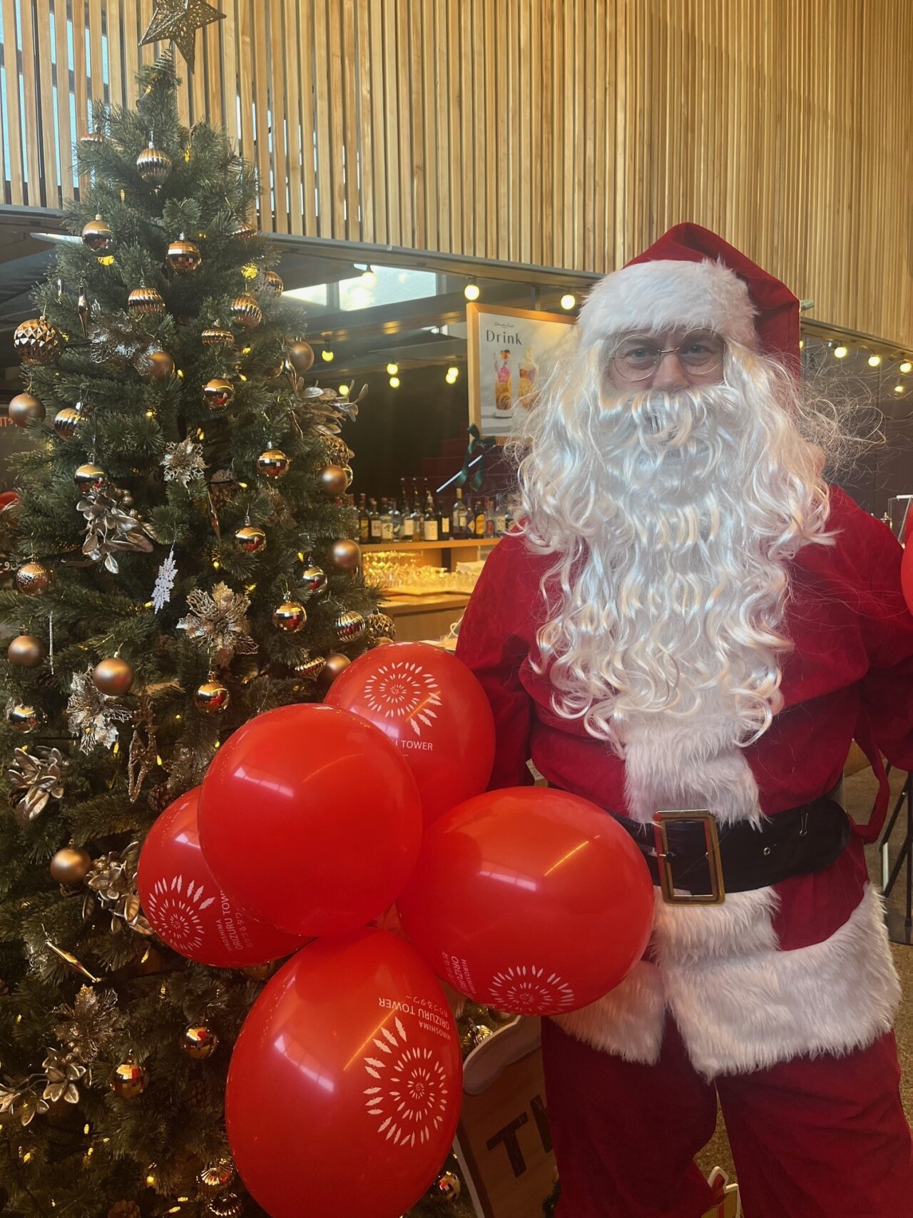 サンタクロースとの記念撮影イメージ