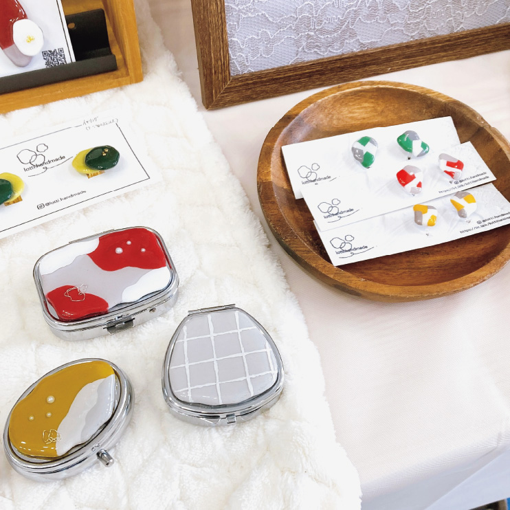 尾道市のアクセサリーブランド「lotti.handmade」の作品