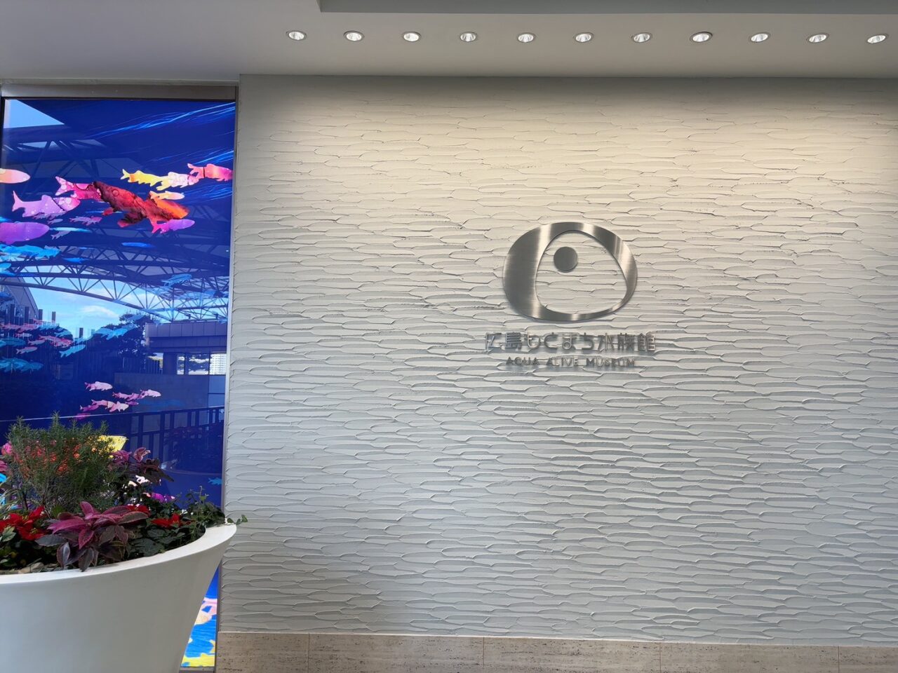 パセーラ内に新しくオープンした「もとまち水族館」の入口周辺の様子