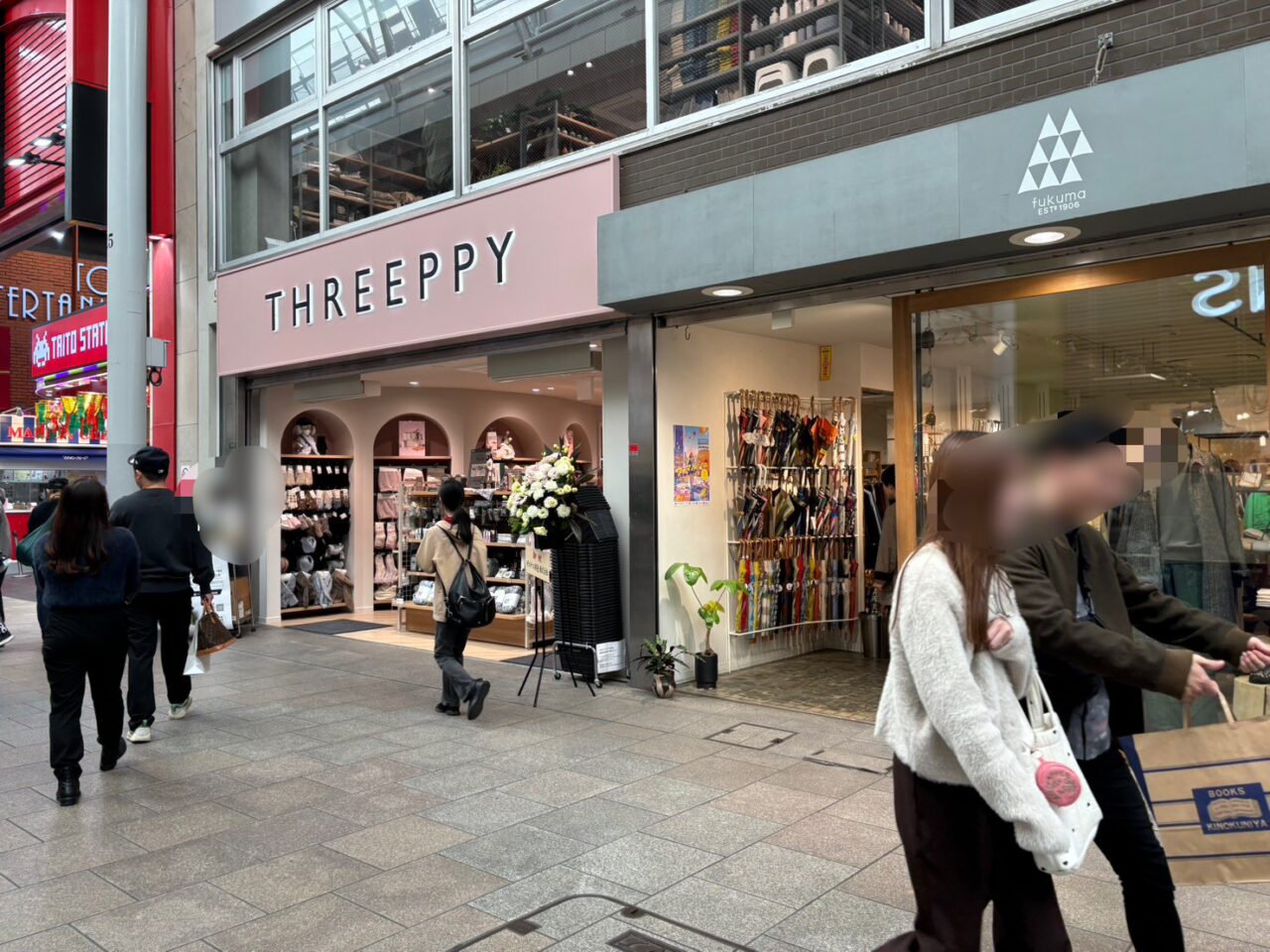 本通りにオープンしたStandard ProductsとTHREEPPYの外観