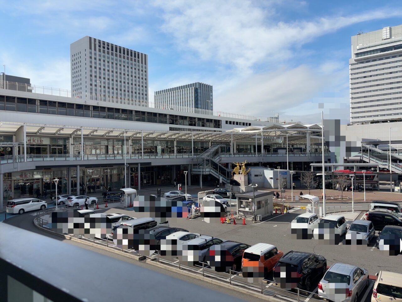 広島駅北口の様子