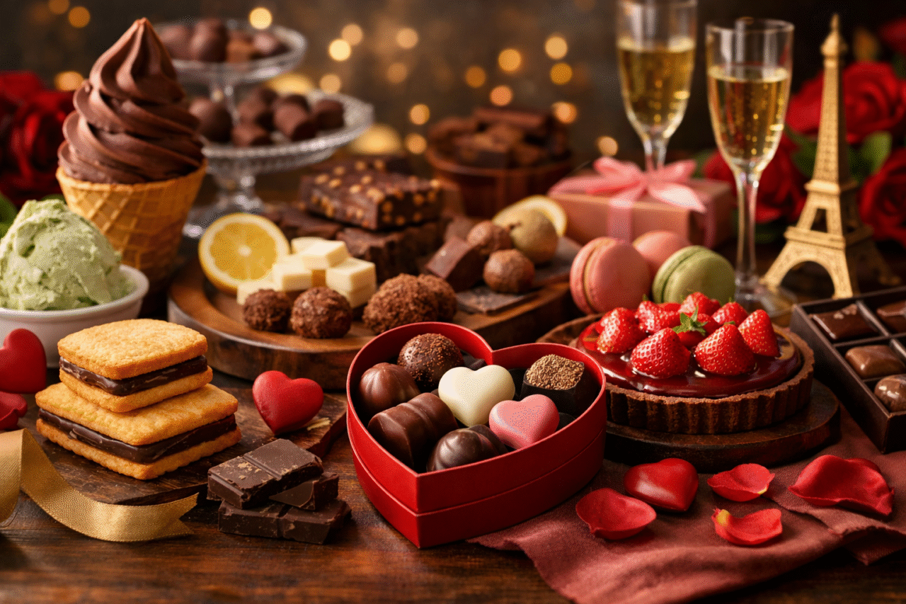 福岡県産あまおうを使ったサンドチョコレートとチョコレートサンドクッキーのイメージ