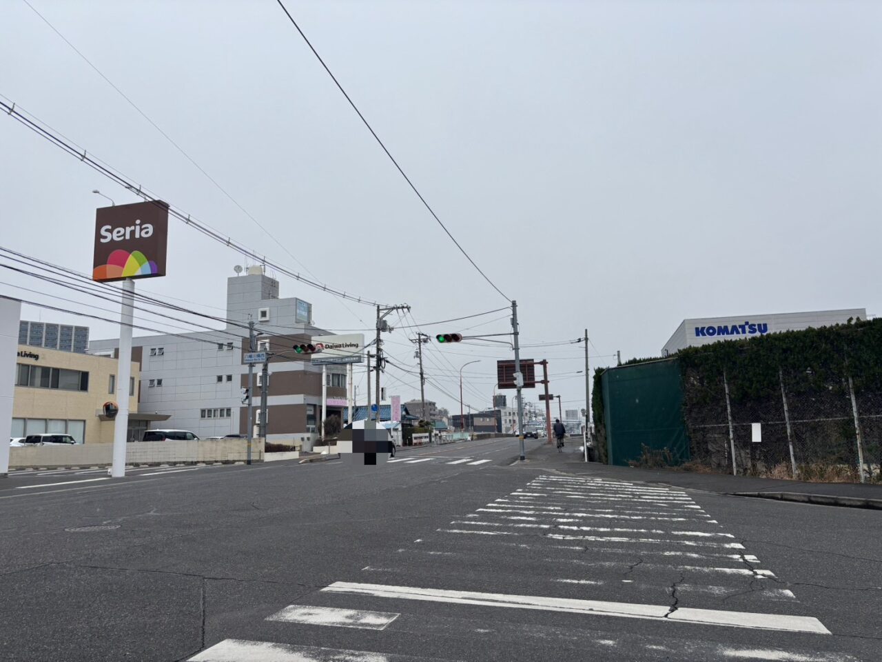 藤垂園の宮島街道沿いにオープン予定の100円ショップ・セリアの店舗外観