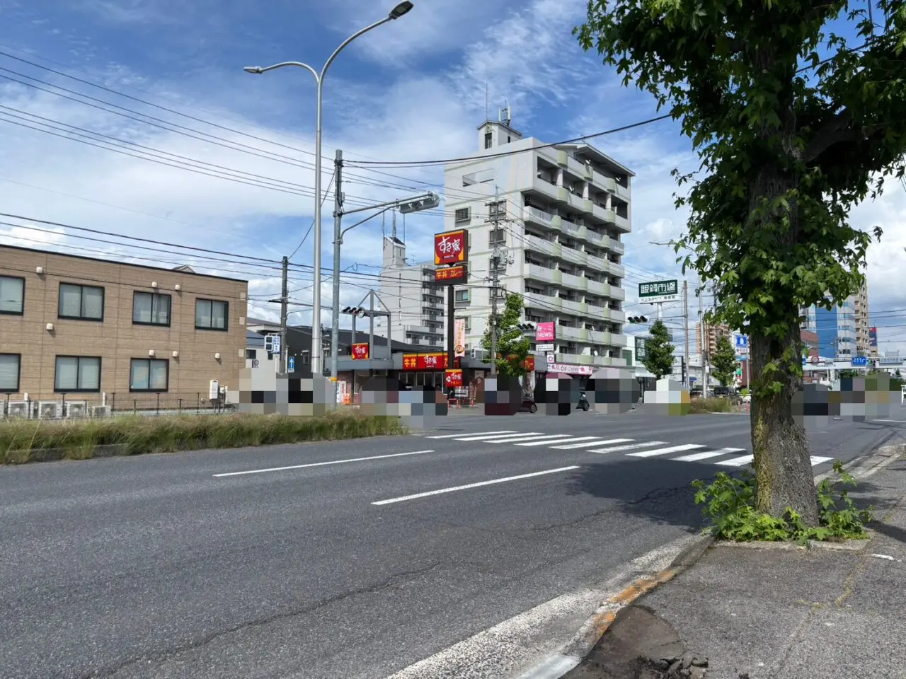 観音新町のドン・キホーテ出店予定地で進む新築工事の様子