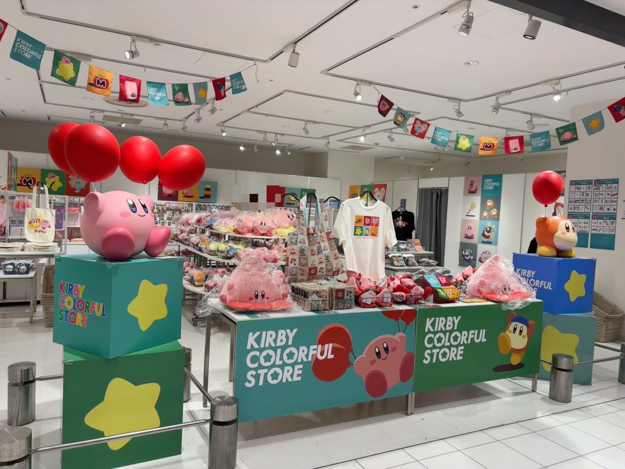 広島PARCO本館6階で開催されている星のカービィの期間限定ショップ「KIRBY COLORFUL STORE」